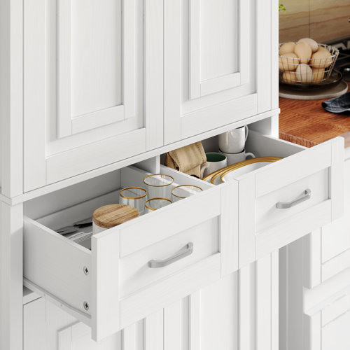 Ebern Designs Hettel 70.9" Kitchen Pantry & Reviews Wayfair